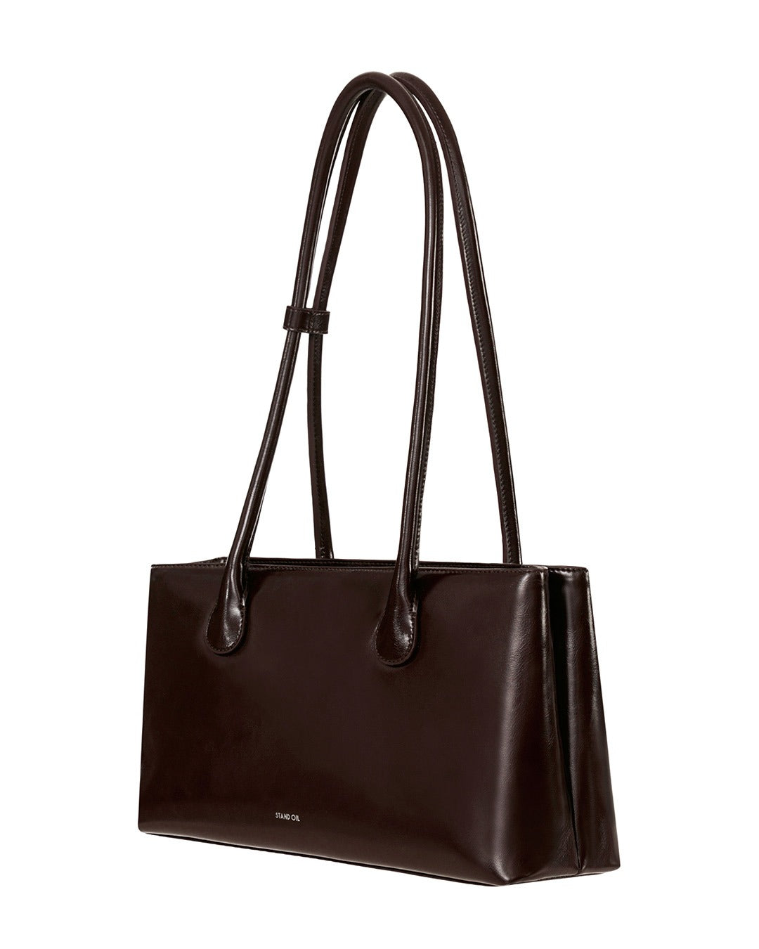 Túi Xách Stand Oil Square Low Bag #Marron