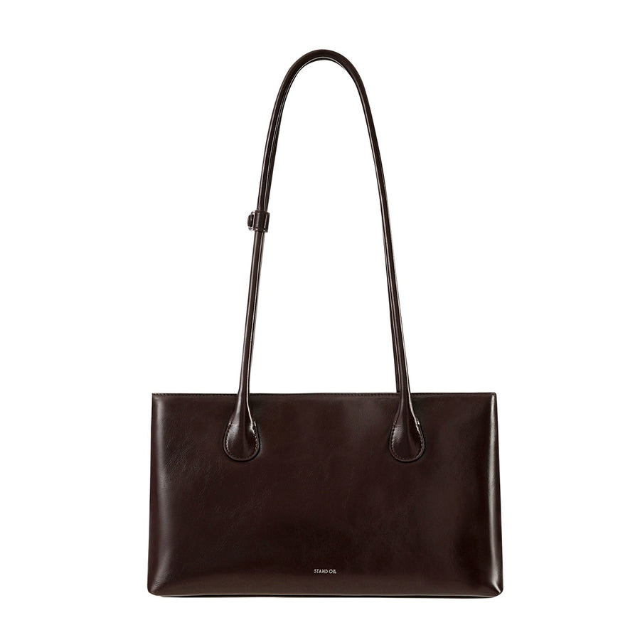 Túi Xách Stand Oil Square Low Bag #Marron-Kallos