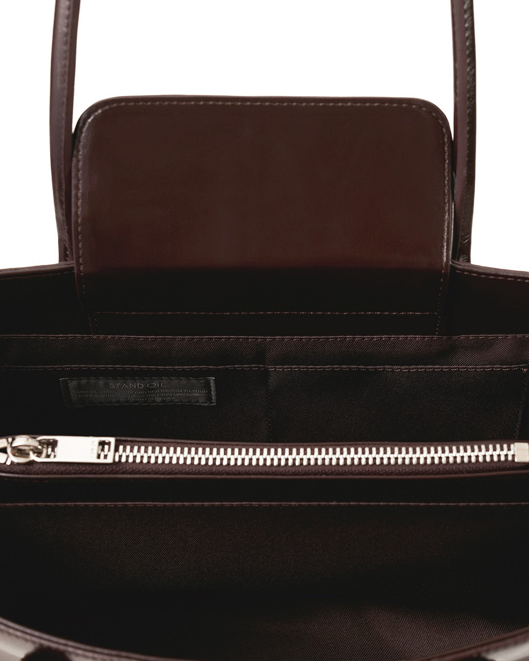 Túi Xách Stand Oil Square Low Bag #Marron