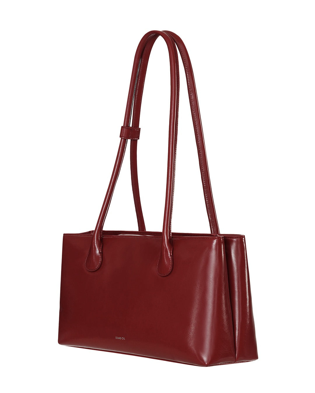 Túi Xách Stand Oil Square Low Bag #Red Wine