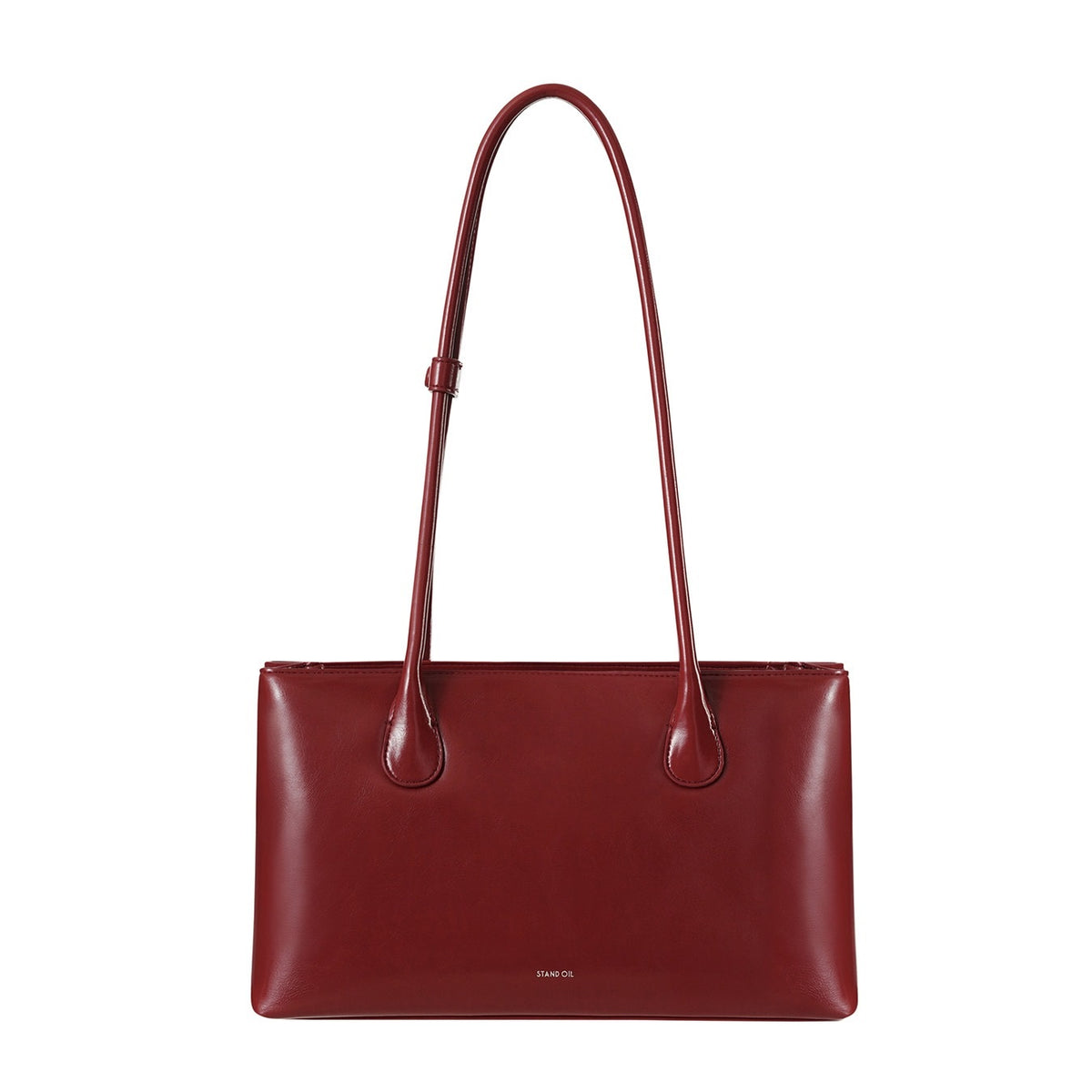 Túi Xách Stand Oil Square Low Bag #Red Wine