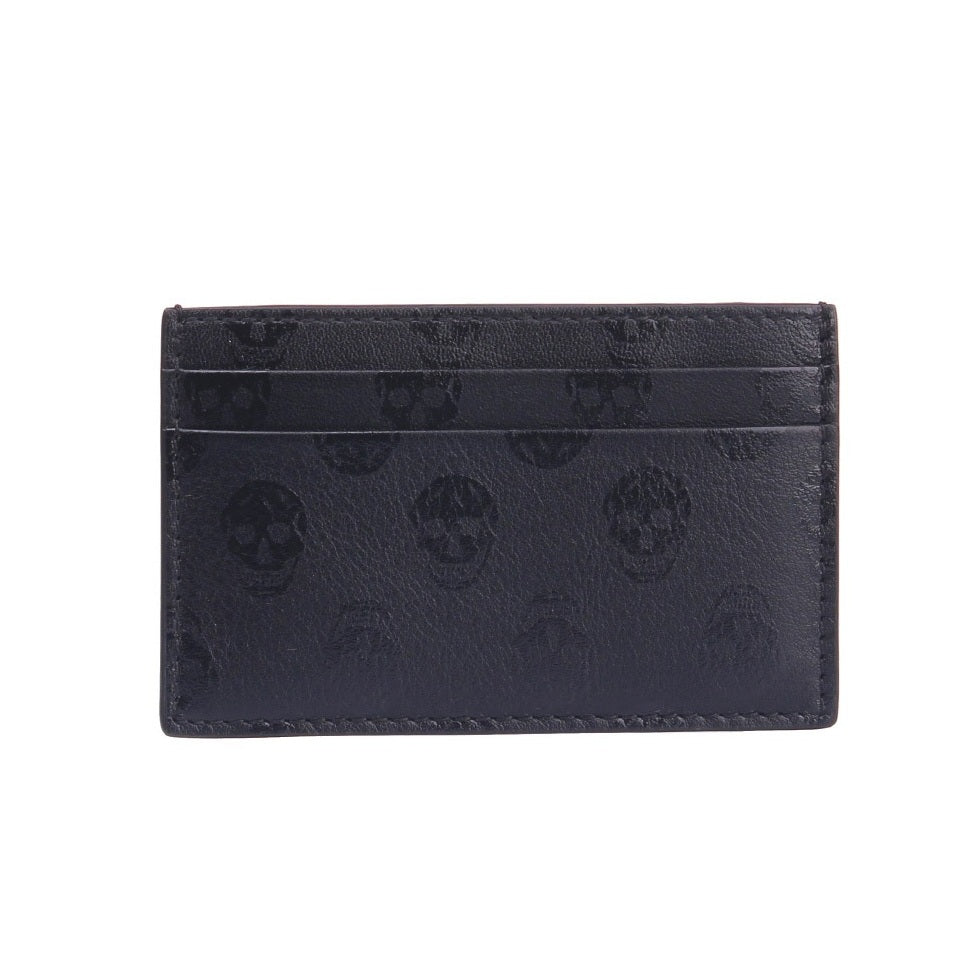 Ví Đựng Thẻ Alexander Mcqueen Biker Skull Card Wallet