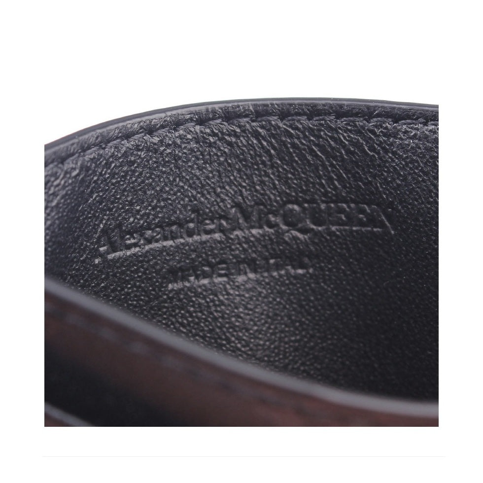 Ví Đựng Thẻ Alexander Mcqueen Biker Skull Card Wallet