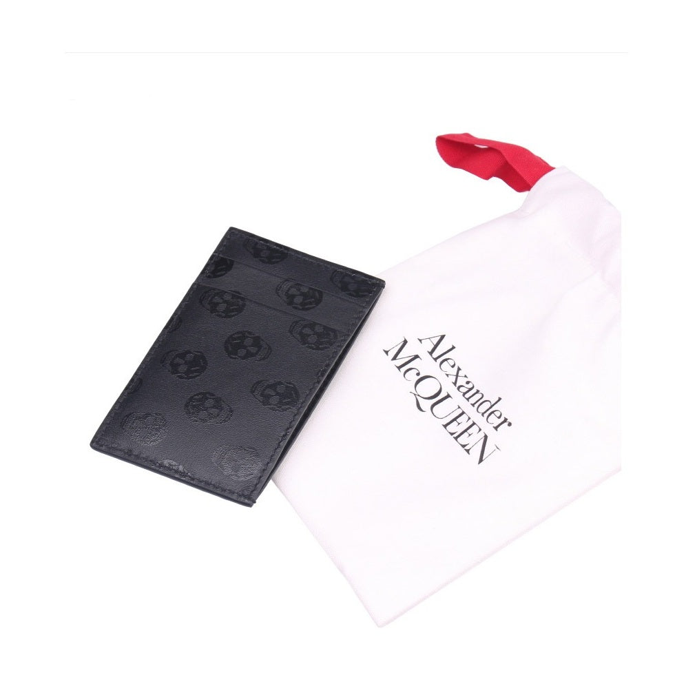 Ví Đựng Thẻ Alexander Mcqueen Biker Skull Card Wallet
