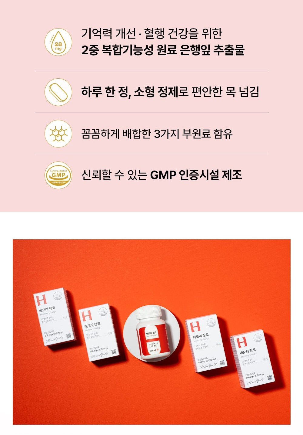 Viên About H Memory Ginko #30 Tablets