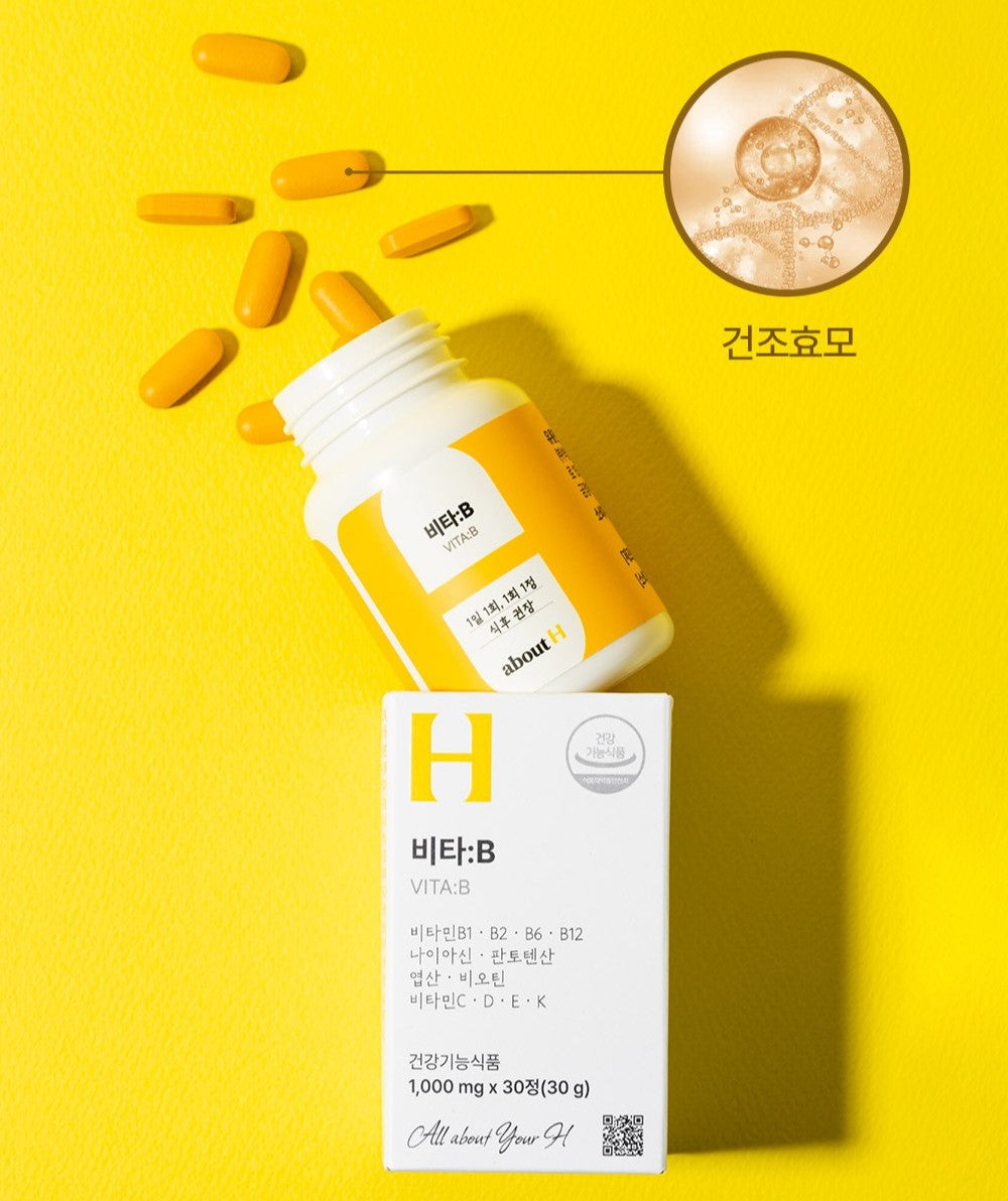 Viên About H Vitamin B Supplement 1000mg #30 Tablets-Kallos