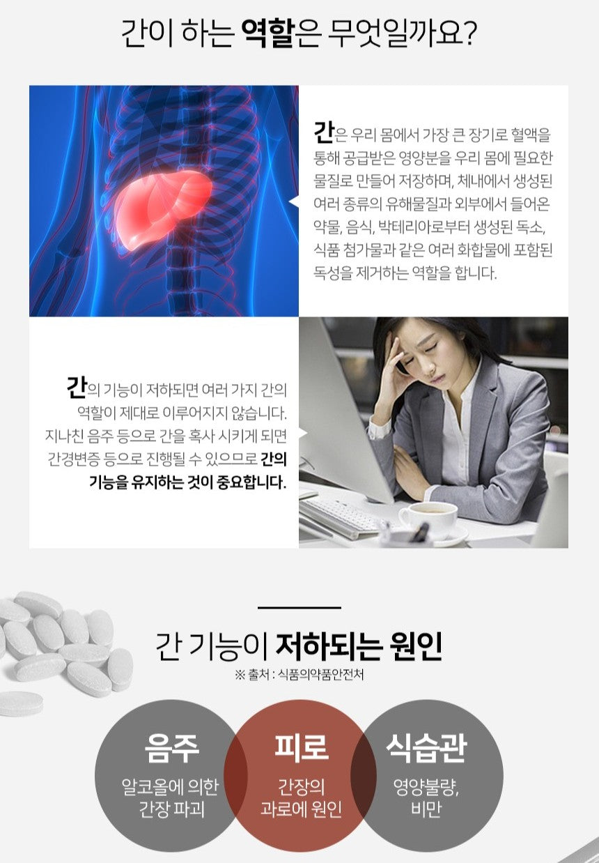 Viên BORYUNG Milk Thistle Premium Liver Health Solution #30 Tablets