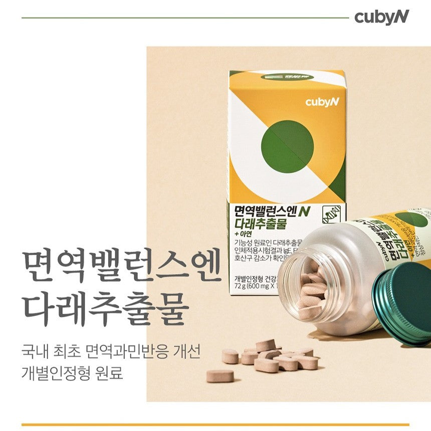 Viên CubyN Immune Balance N Kiwifruit Extract + Zinc #120 Tablets-Kallos