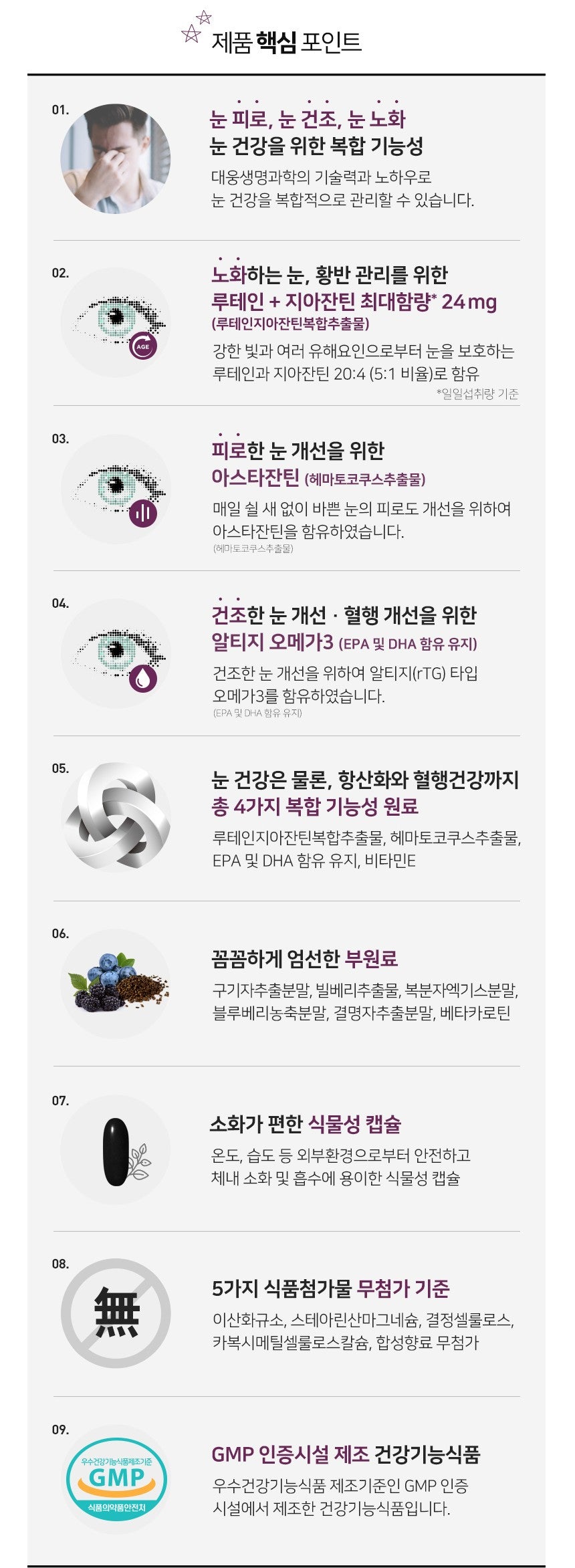 Viên Daewoong Lutein Zeaxanthin Astaxanthin rTG Omega-3 #60 Capsules