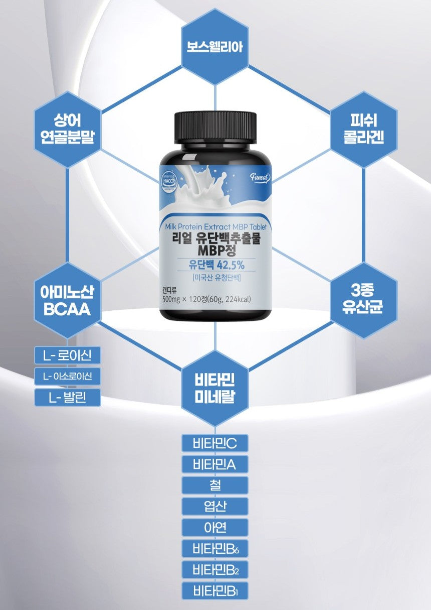 Viên Funeat Real Milk Protein Extract MBP #120 Tablets