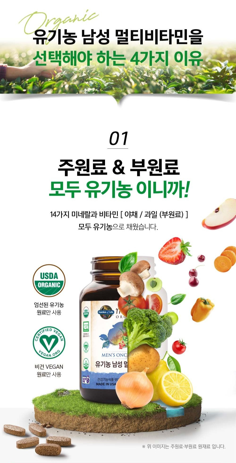Viên Garden of Life Organics Multivitamin for Men - Kallos Vietnam