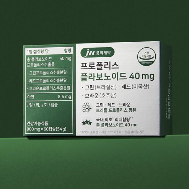 Viên JW Pharm Propolis Flavonoid 40mg #60 Capsules-Kallos