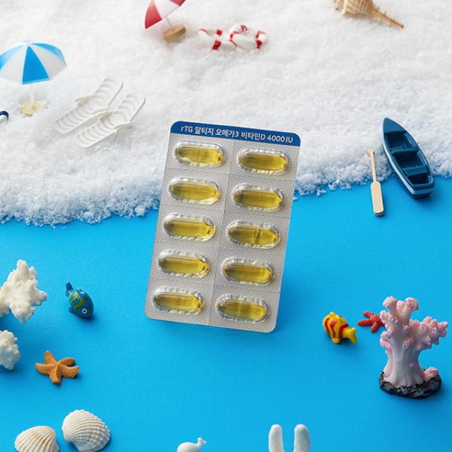 Viên JW Pharm rTG Omega-3 Vitamin D 4000IU #60 Capsules