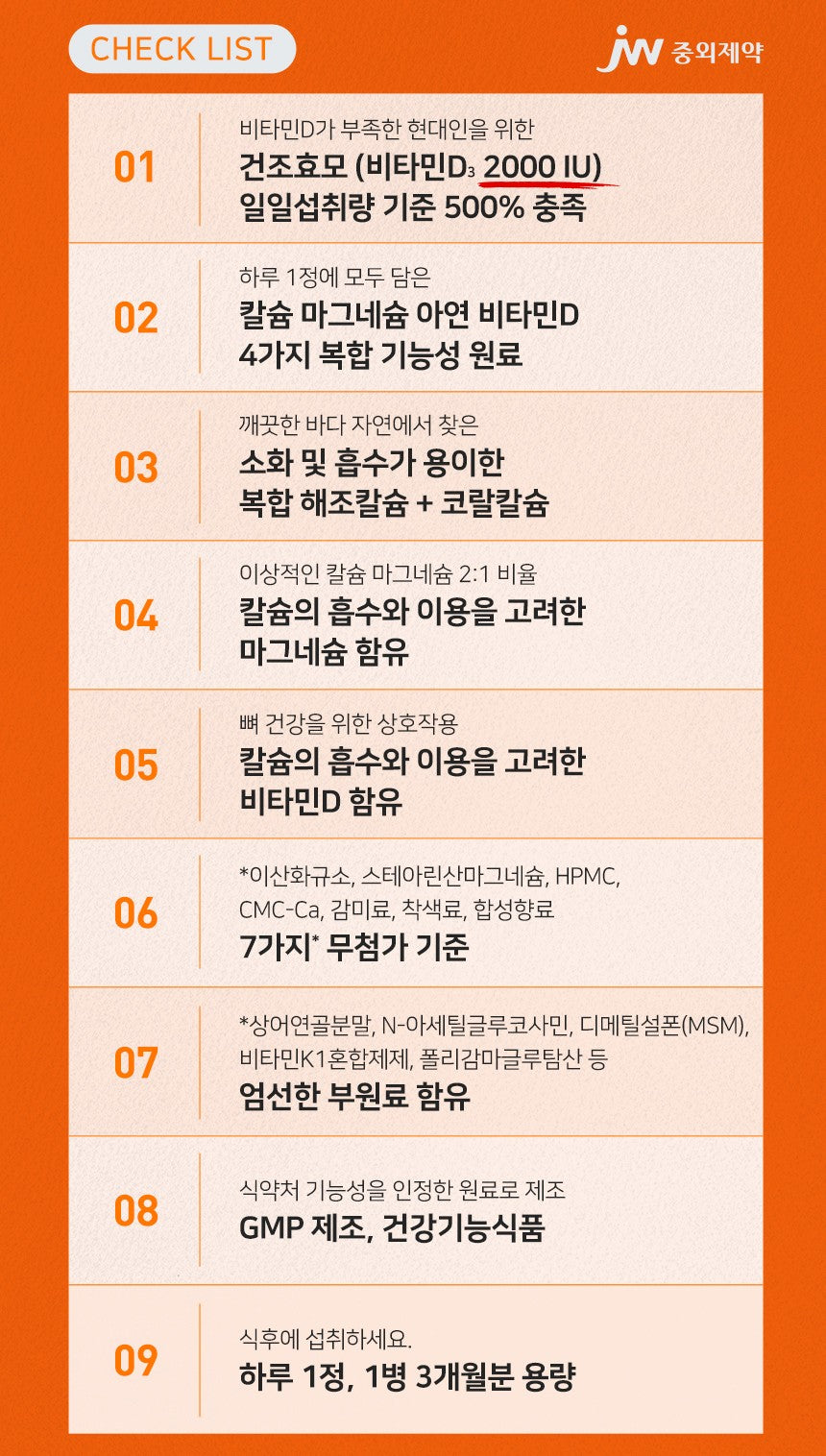 Viên JW Seaweed Coral Calcium Magnesium Zinc Vitamin D 2000 IU #90 Tablets