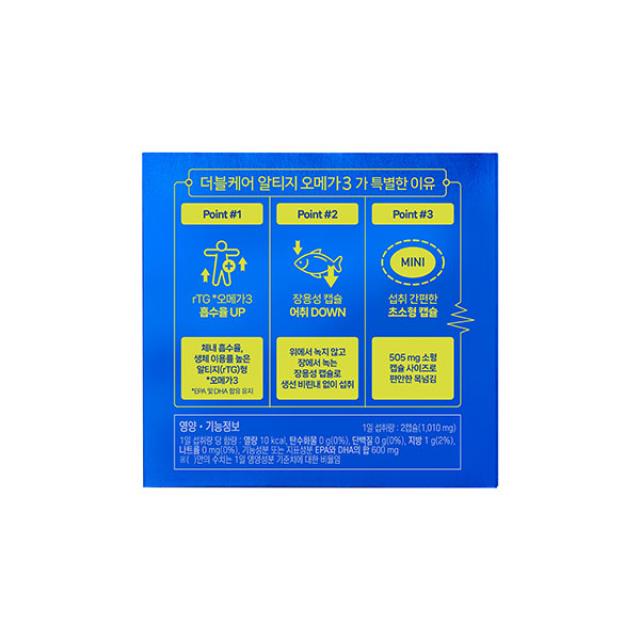 Viên KGC Jung Kwan Jang Alpha Project Double Care rTG Omega 3 #60 Days-Kallos