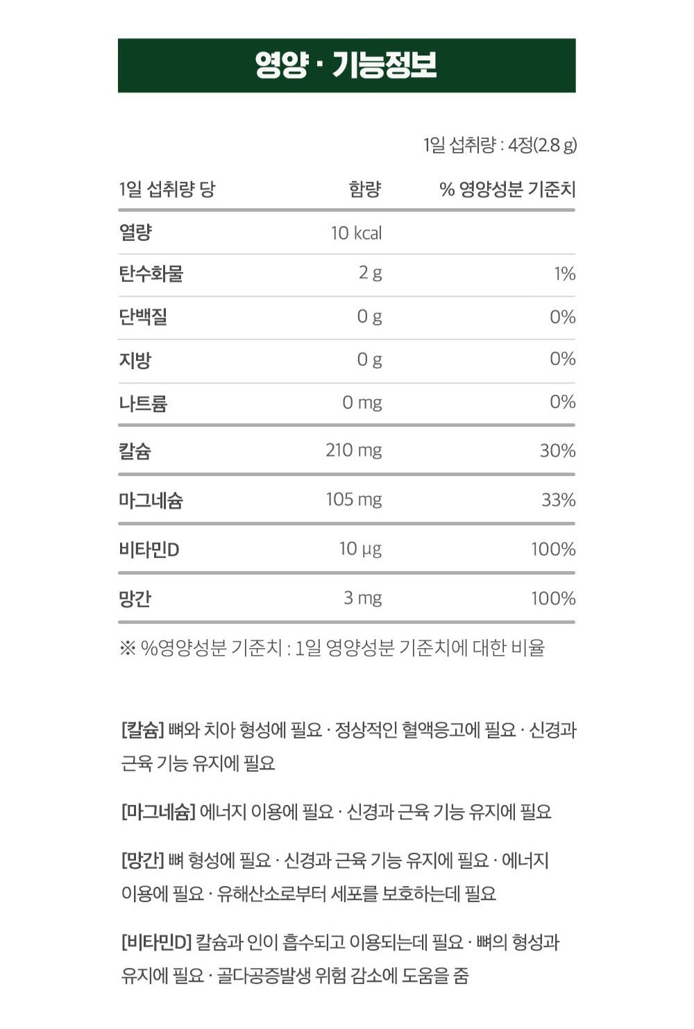 Viên KGC Jung Kwan Jang Alpha Project Premium Calcium Magnesium Manganese D - Kallos Vietnam