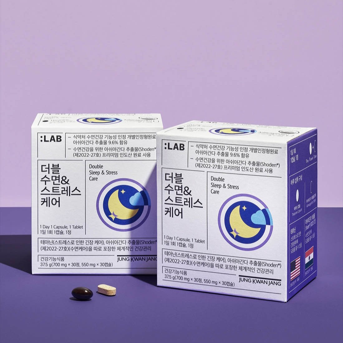 Viên KGC Jung Kwan Jang LAB Double Sleep & Stress Care #30 Days-Kallos