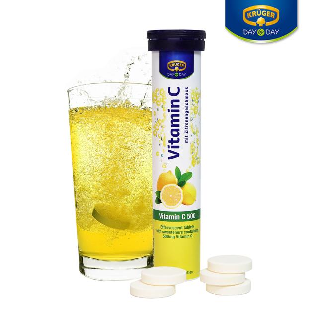 Viên Krüger German Effervescent Vitamin C #20 Tablets-Kallos