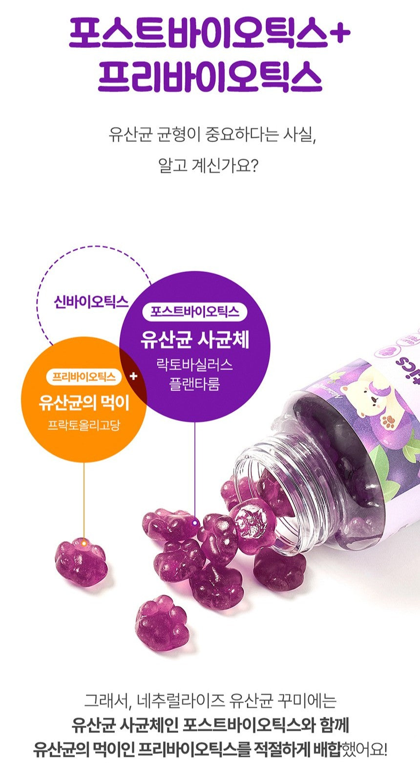 Viên Naturalize Probiotics Gummy #60 Pieces-Kallos