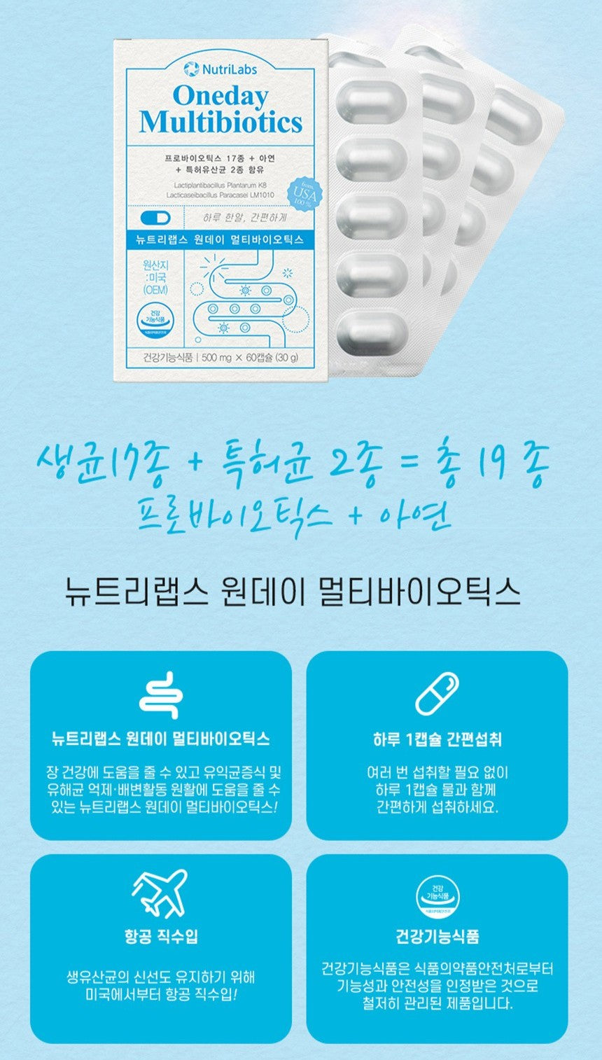 Viên Nutrilabs One Day Multi-Biotics #60 Capsules