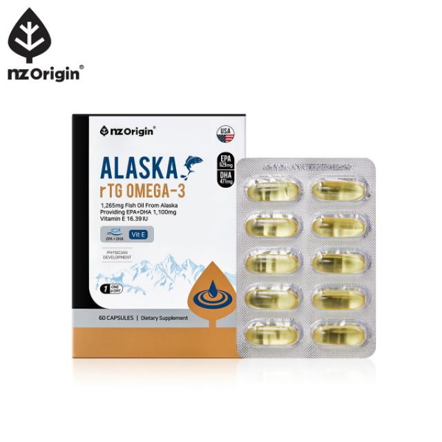 Viên NZ Origin Alaska rTG Omega-3 #60 Capsules-Kallos