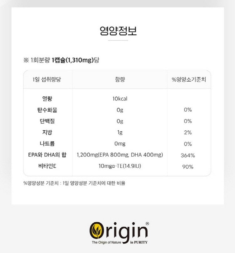 Viên Origin Optimum Omega-3 MAX 1200 #180 Capsules