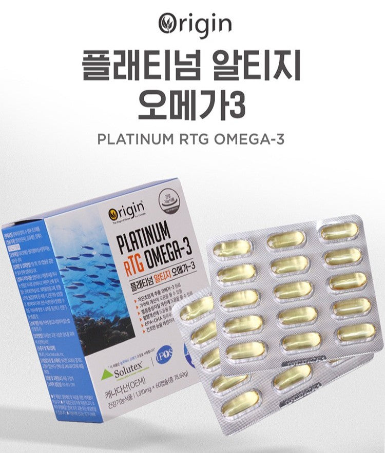Viên Origin Platinum rTG Omega-3 #60 Capsules-Kallos