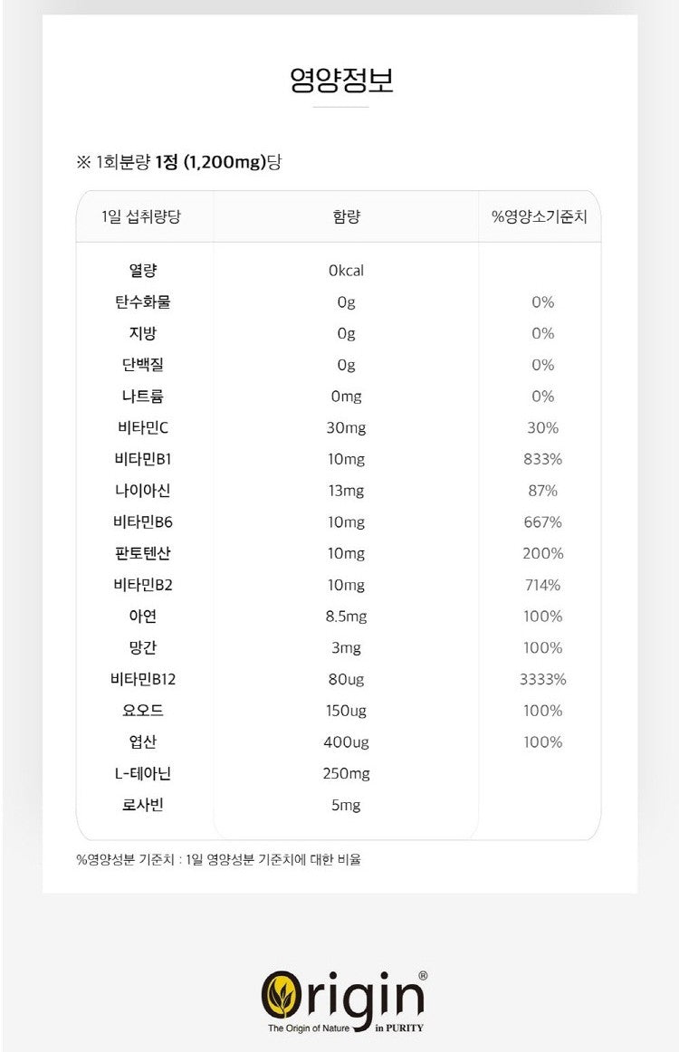 Viên Origin Stress & Fatigue Cut #60 Tablets