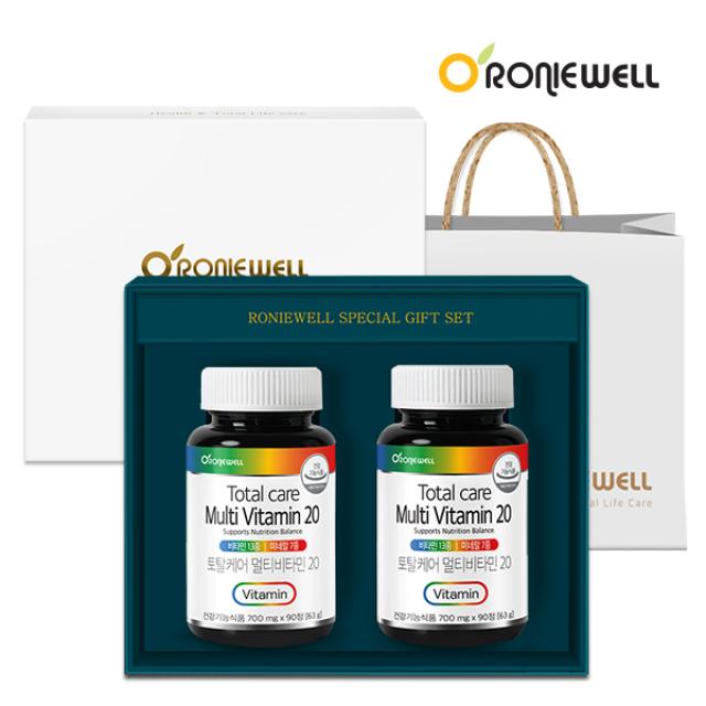 Viên RONIEWELL Total Care Multivitamin 20 #90 Tablets (2-Pack Gift Set)-Kallos