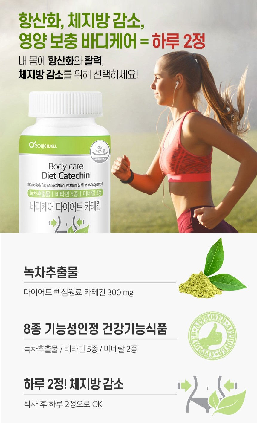 Viên RONIEWELL Body Care Diet Catechin #60 Tablets-Kallos