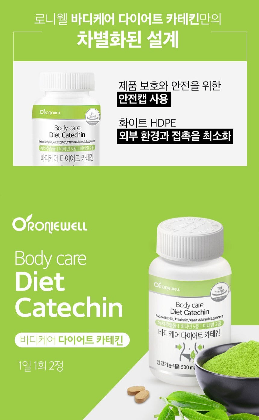 Viên RONIEWELL Body Care Diet Catechin #60 Tablets-Kallos