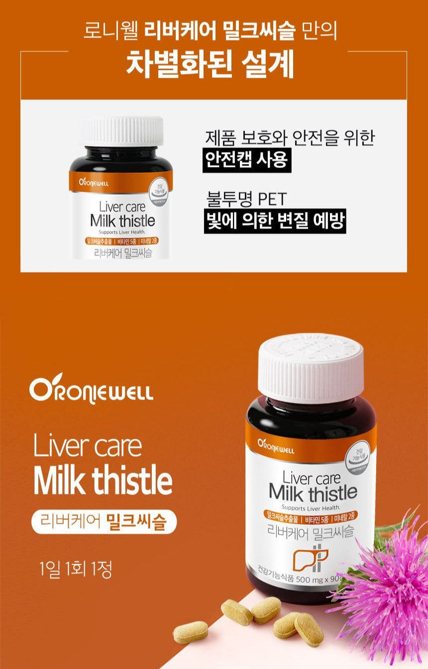 Bộ RONIEWELL Liver Care Milk Thistle Gift Set-Kallos