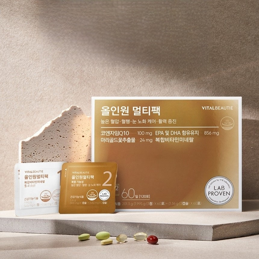 Viên Vitamin Tổng Hợp Vital Beautie All In One Multi Pack-Kallos