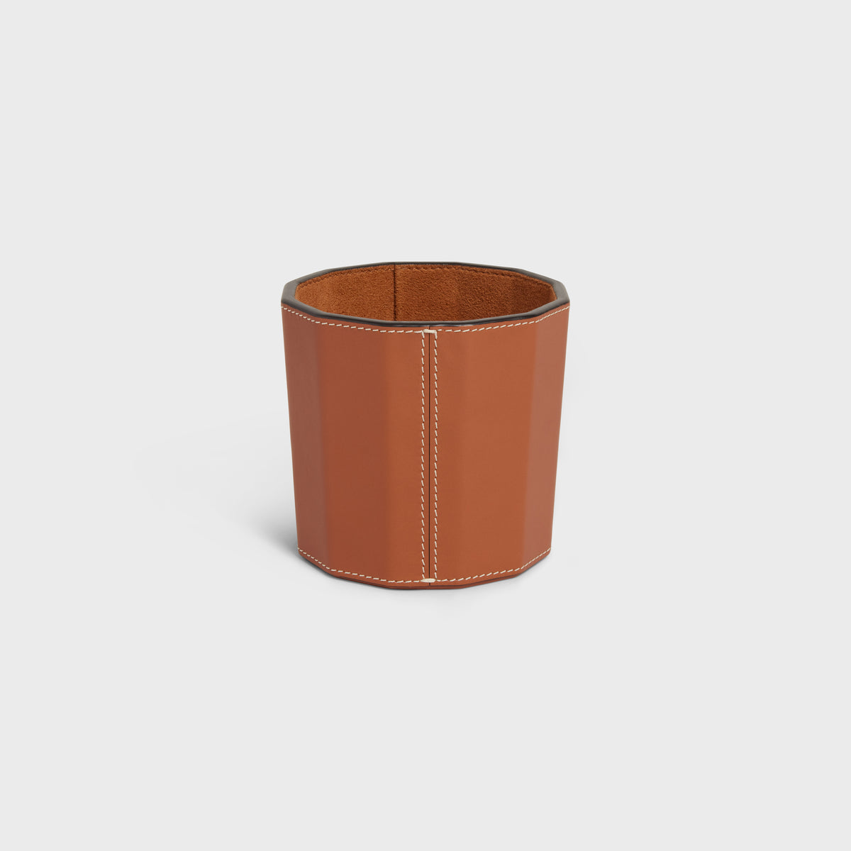 Vỏ Đựng Nến Thơm CELINE Candle Case In Smooth Calfskin #Tan - Kallos Vietnam