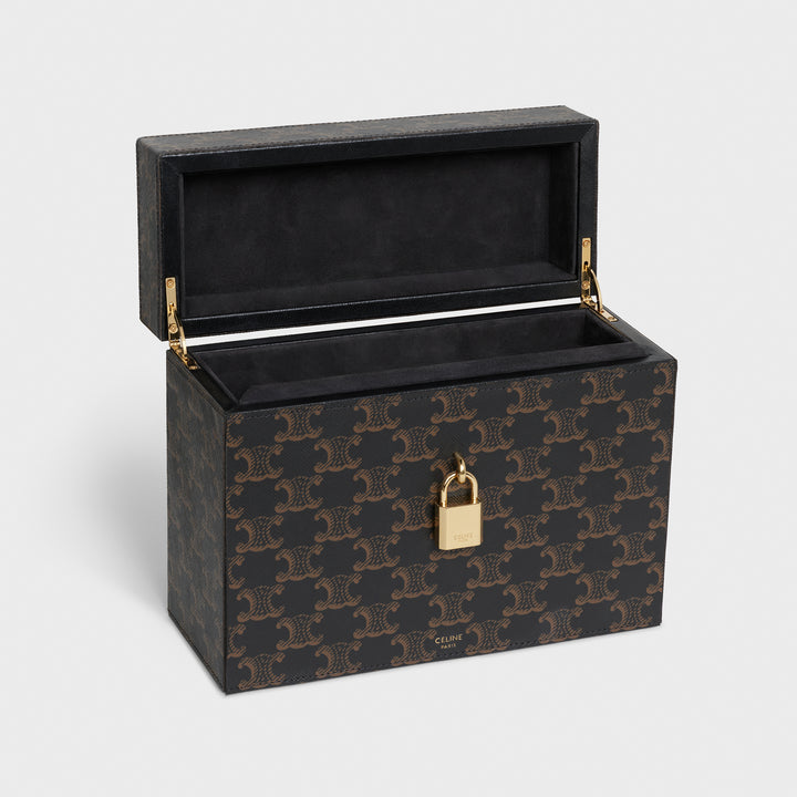 Hộp Đựng Nước Hoa CELINE Case 3 Perfumes 200 mL In Triomphe Canvas &amp; Natural Calfskin - Kallos Vietnam
