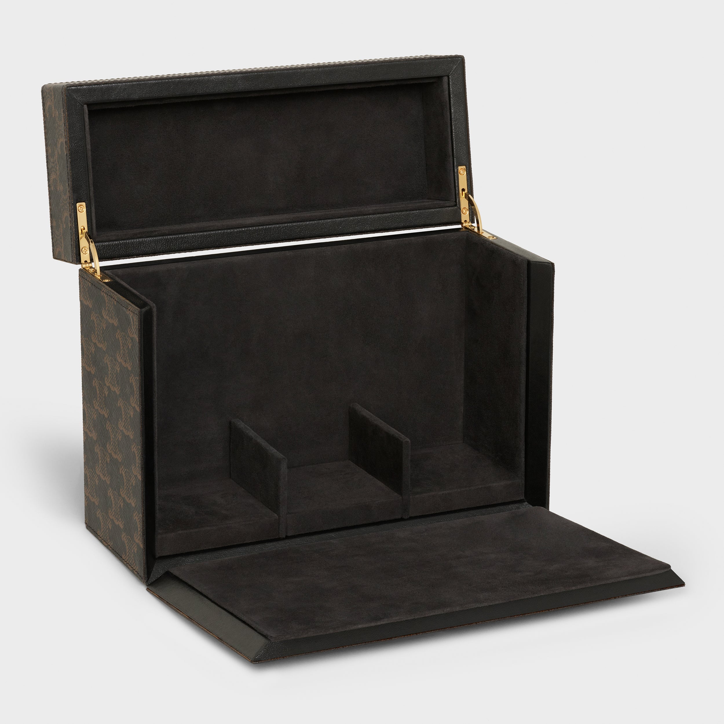 Hộp Đựng Nước Hoa CELINE Case 3 Perfumes 200 mL In Triomphe Canvas & Natural Calfskin - Kallos Vietnam