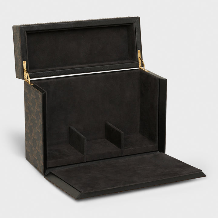 Hộp Đựng Nước Hoa CELINE Case 3 Perfumes 200 mL In Triomphe Canvas &amp; Natural Calfskin - Kallos Vietnam