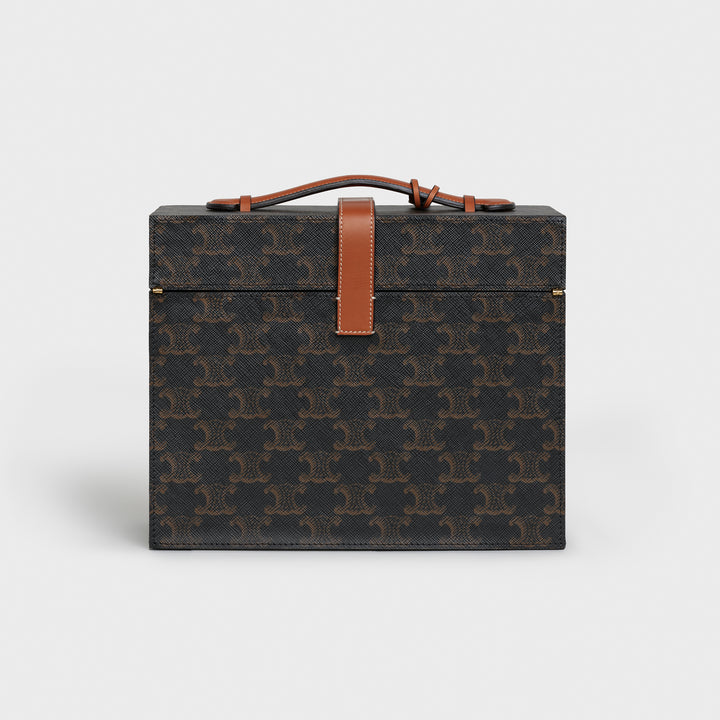 Hộp Đựng Nước Hoa CELINE Case 3 Perfumes 200 mL In Triomphe Canvas &amp; Natural Calfskin - Kallos Vietnam