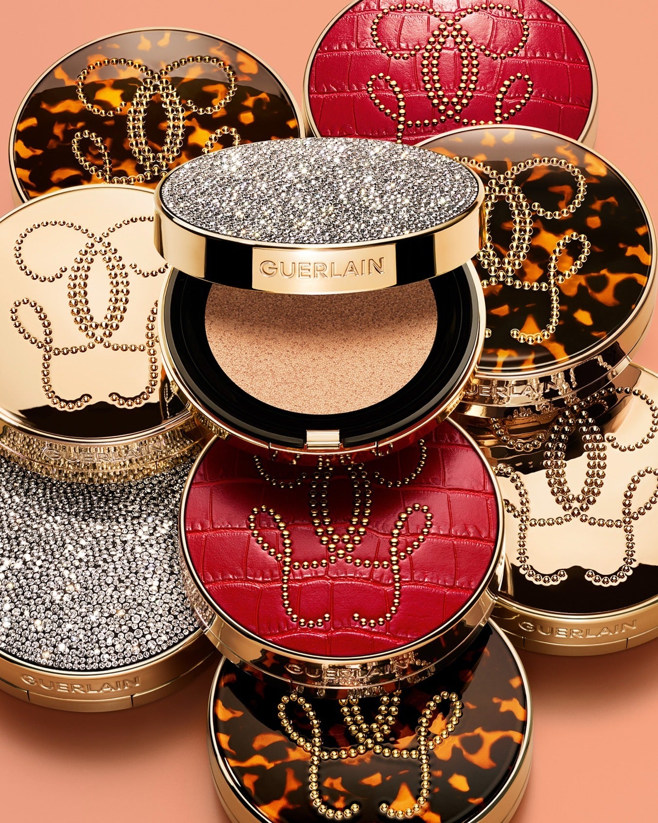 Vỏ Phấn Nước GUERLAIN Parure Gold Cushion Case #Le Croco-Kallos