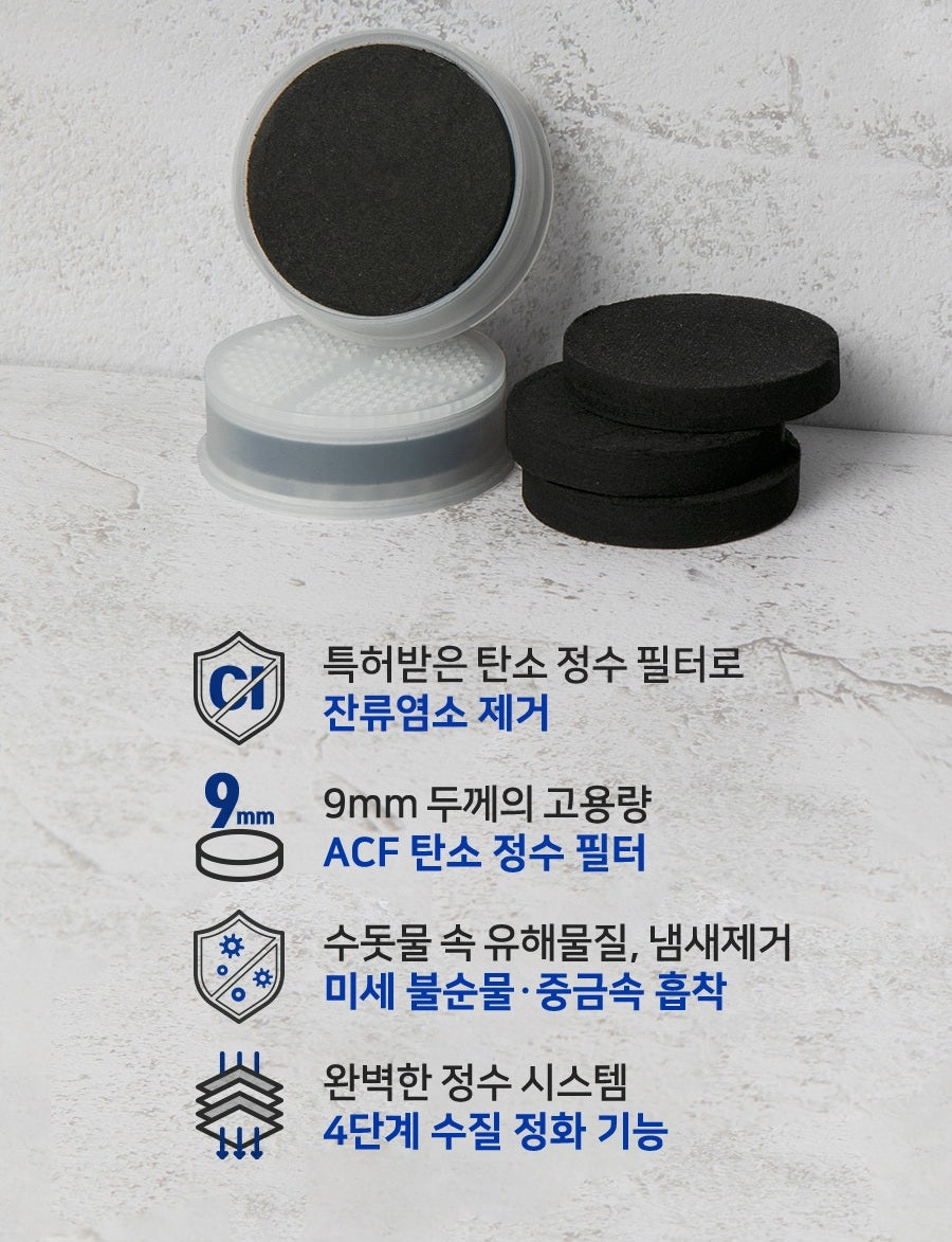 Vòi Lọc Nước ATOJET Non-Tox Carbon Purifying Filter Shower Head-Kallos