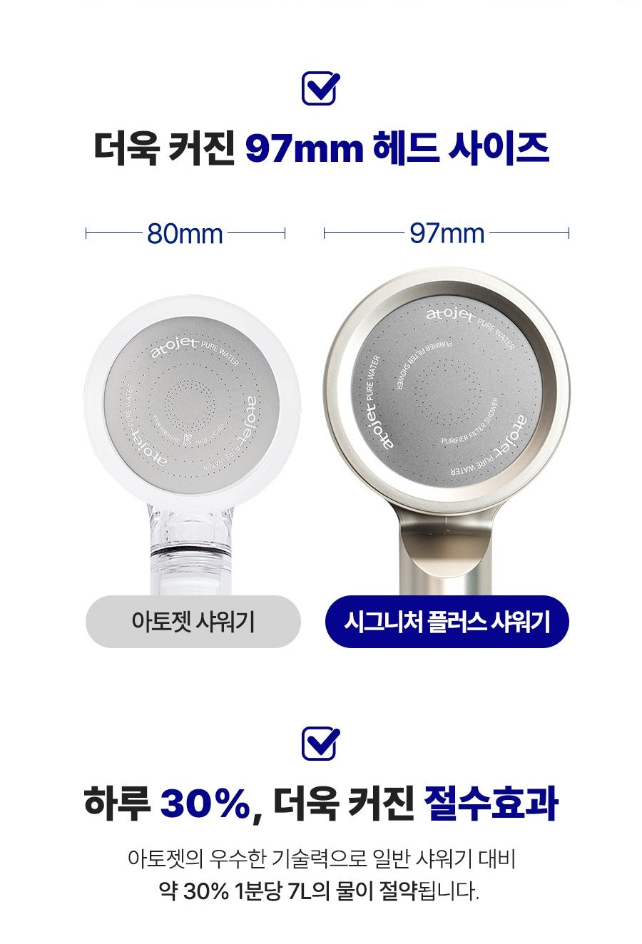 Vòi Lọc Nước ATOJET Signature Plus Filter Shower Head-Kallos