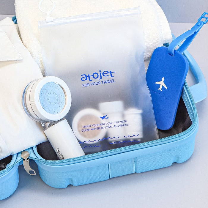 Vòi Lọc Nước ATOJET Travel Mini Filter Shower Head Care Set-Kallos