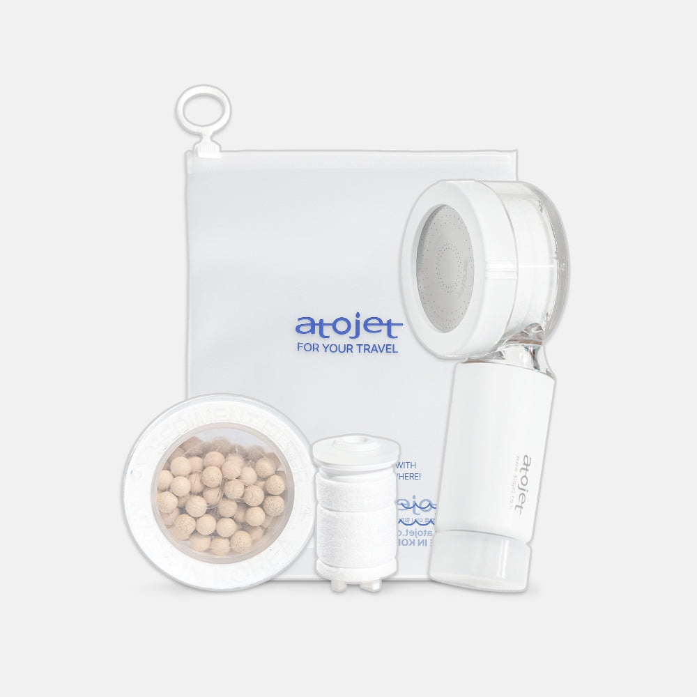 Vòi Lọc Nước ATOJET Travel Mini Filter Shower Head Care Set