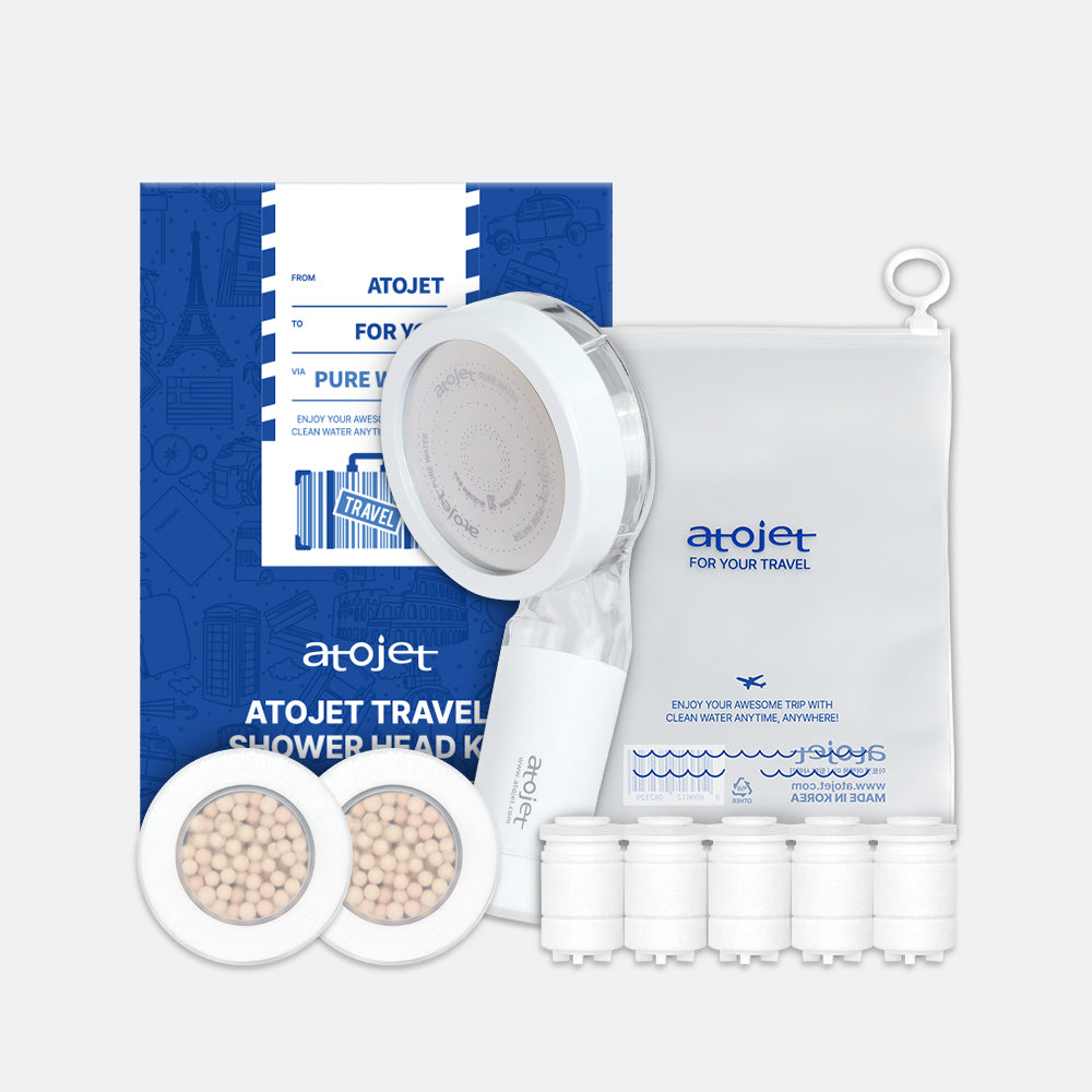 Vòi Lọc Nước ATOJET Travel Mini Filter Shower Head Care Set