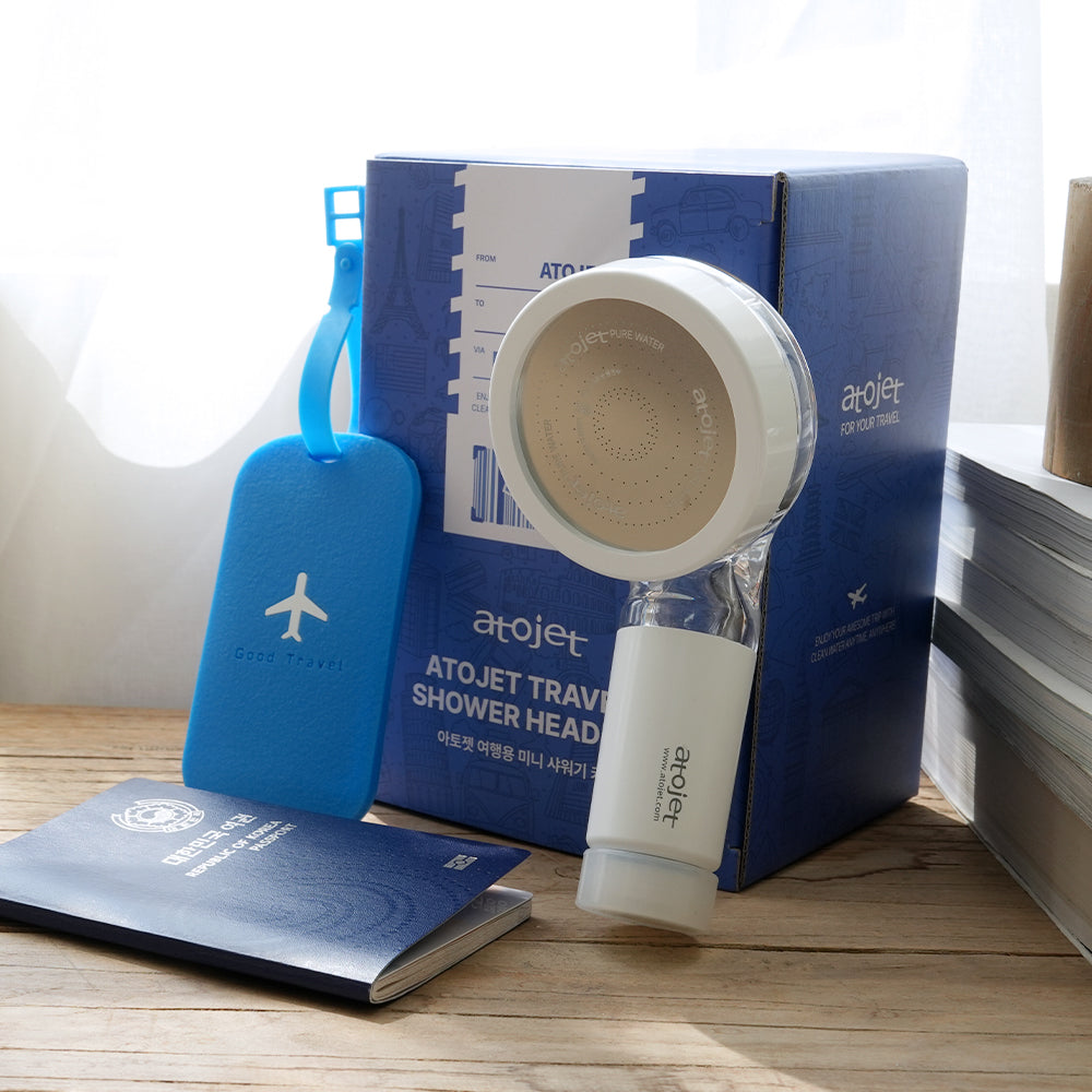 Vòi Lọc Nước ATOJET Travel Mini Filter Shower Head Care Set