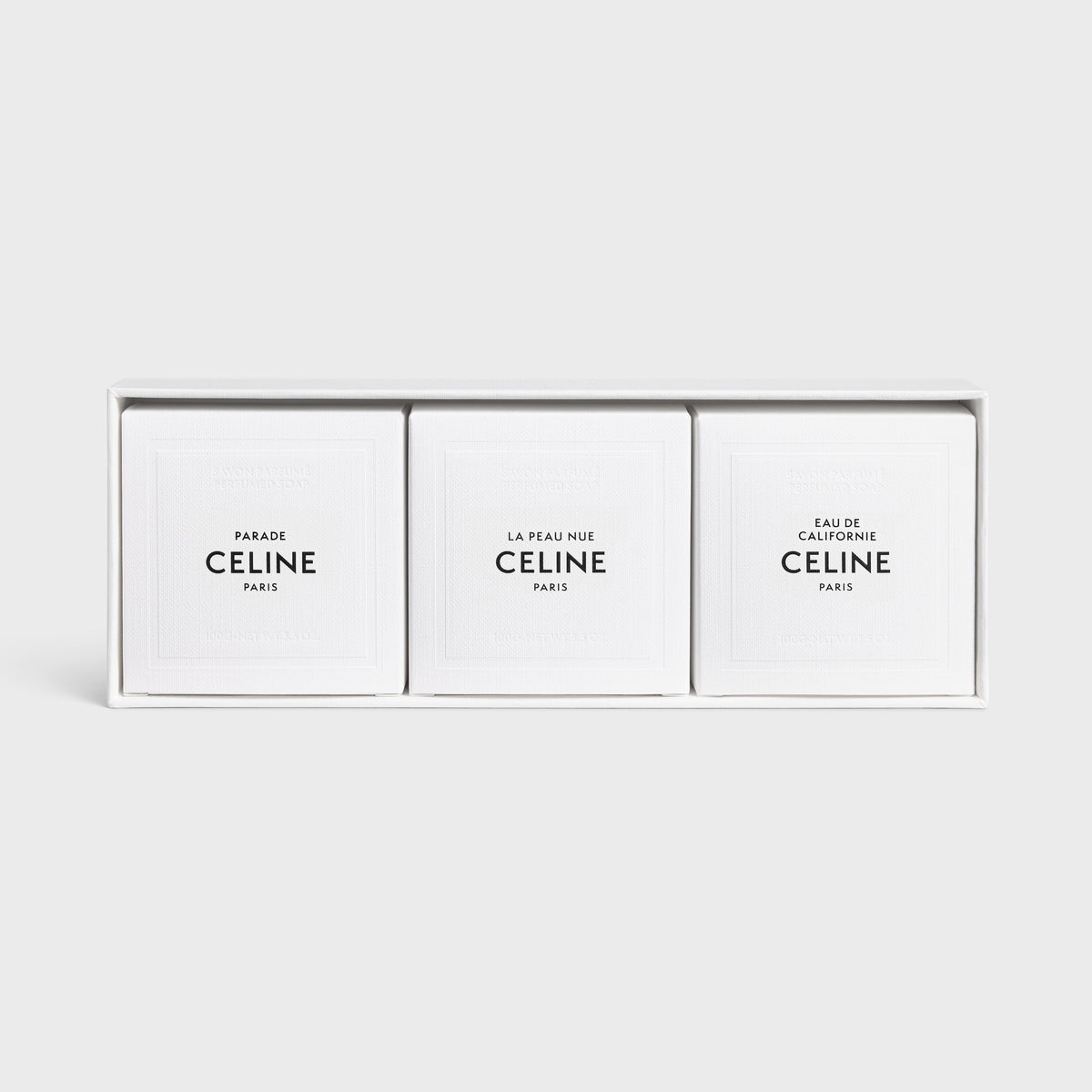 Xà Phòng CELINE Perfumed Soaps Set Parade, La Peau Nue, Eau De Californie - Kallos Vietnam