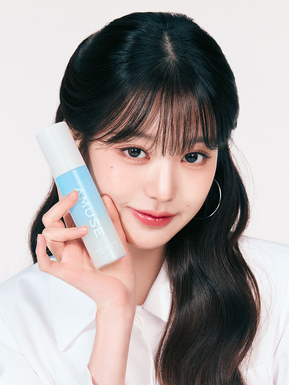 Xịt Khoá Nền AMUSE Ceramic White Pearl Rice Mist & Fixer