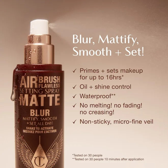 Xịt Khoá Nền Charlotte Tilbury Airbrush Flawless Setting Spray Matte-Kallos