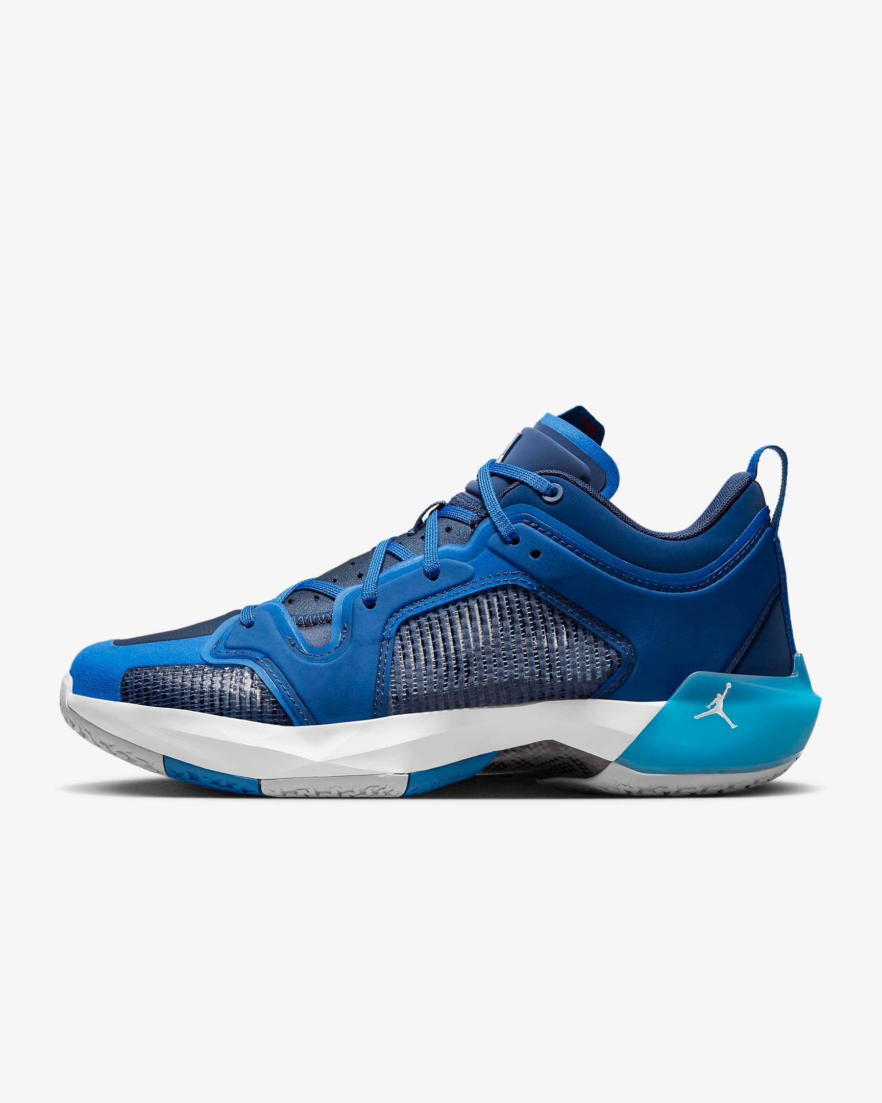 Giày Nike Air Jordan XXXVII 37 Low PF Men Shoes #Military Blue - Kallos Vietnam