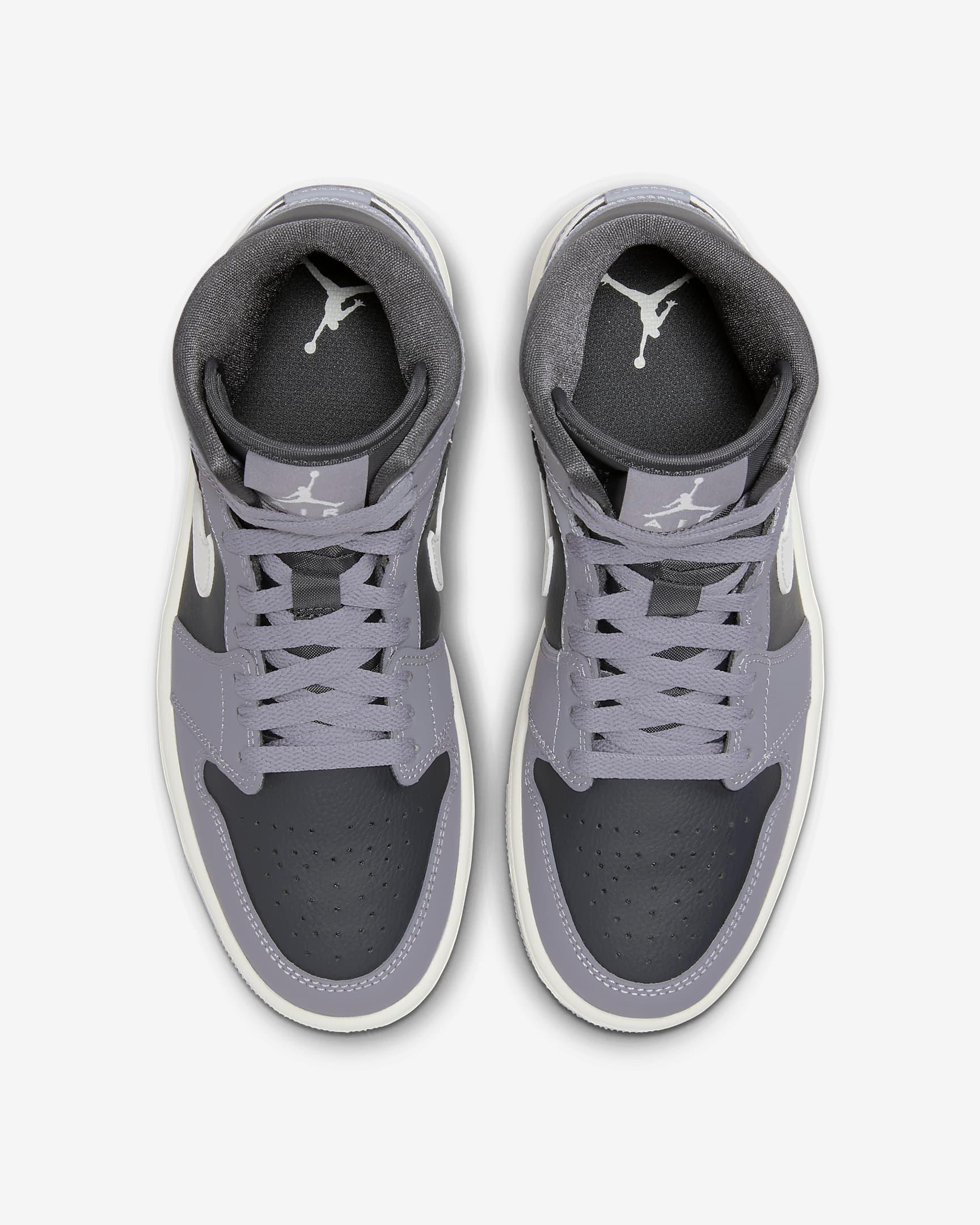 Giày Nike Air Jordan 1 Mid Women Shoes #Cement Grey - Kallos Vietnam